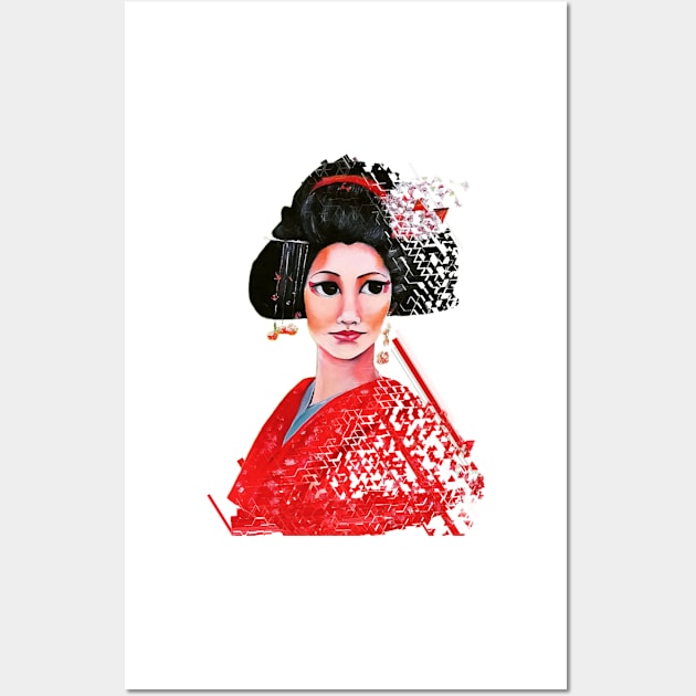 geisha Wall Art by reyhanartstudio